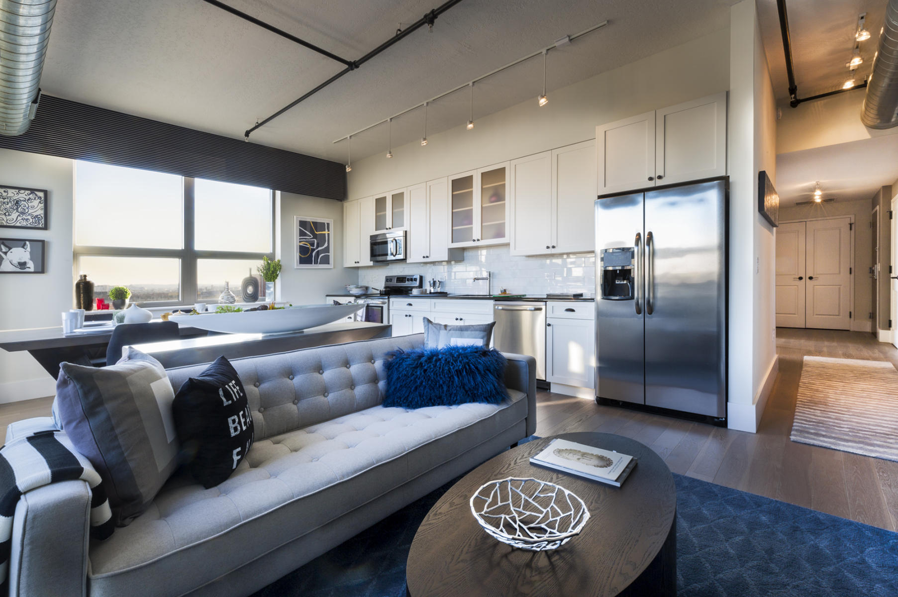 Interior design of the Soho Lofts project
