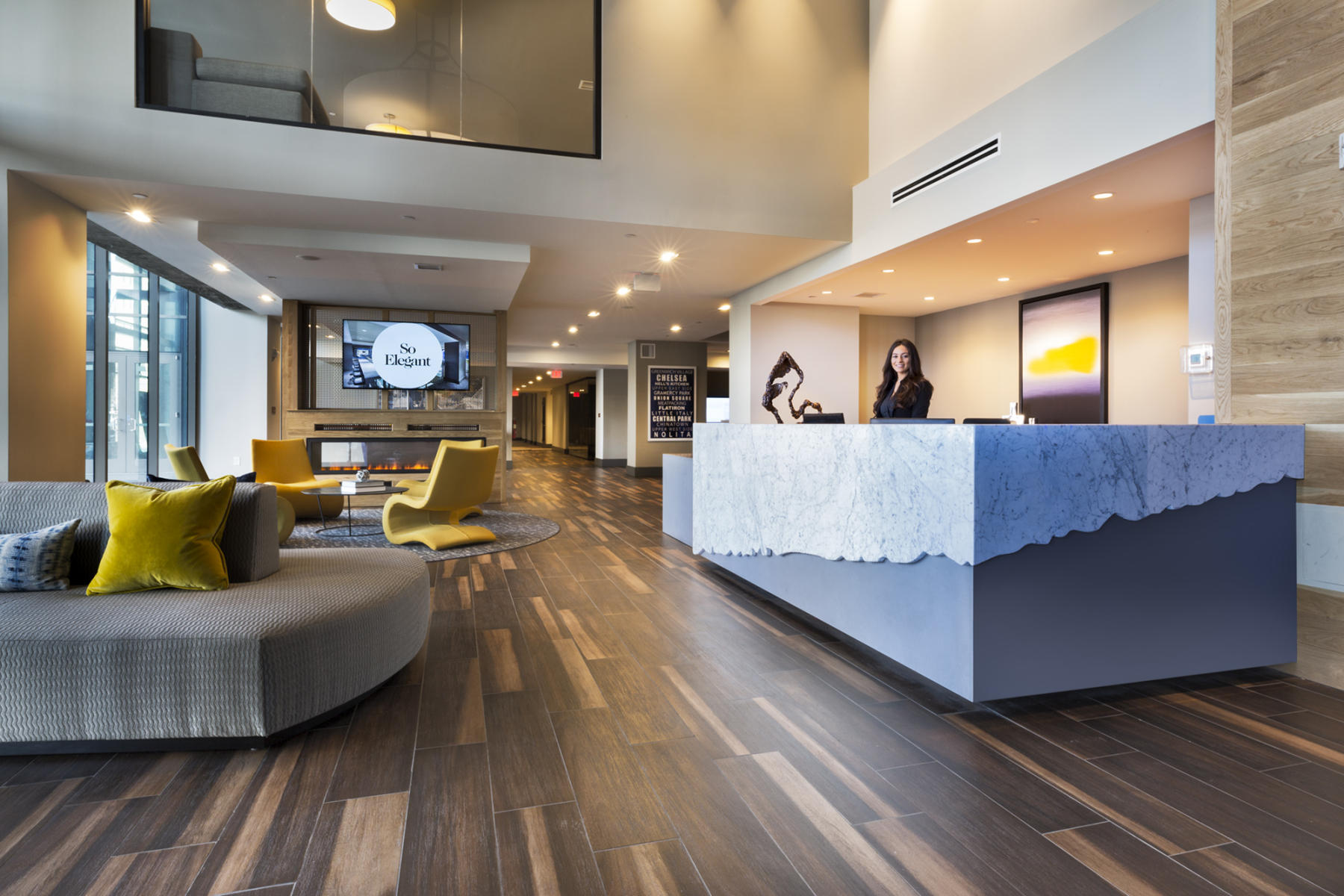 Interior design of the Soho Lofts project