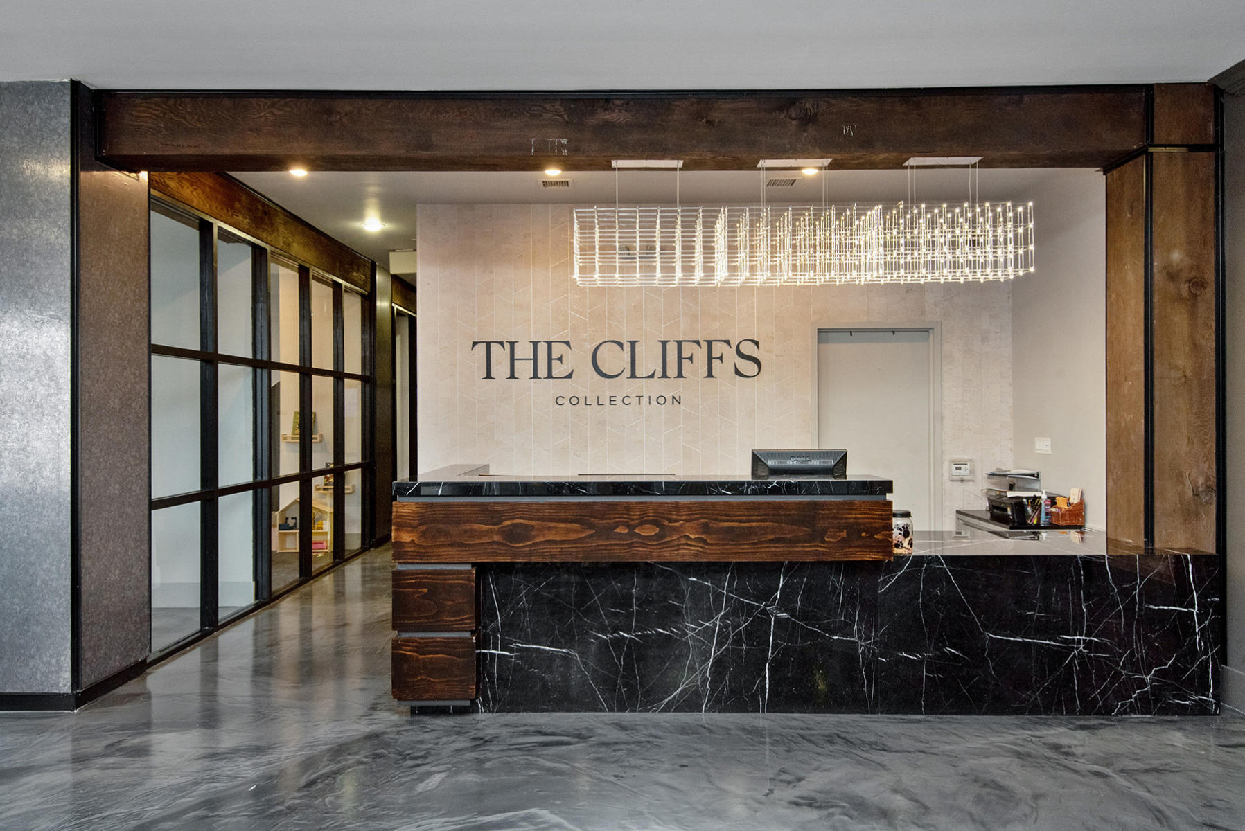Interior design of The CLIFFS project