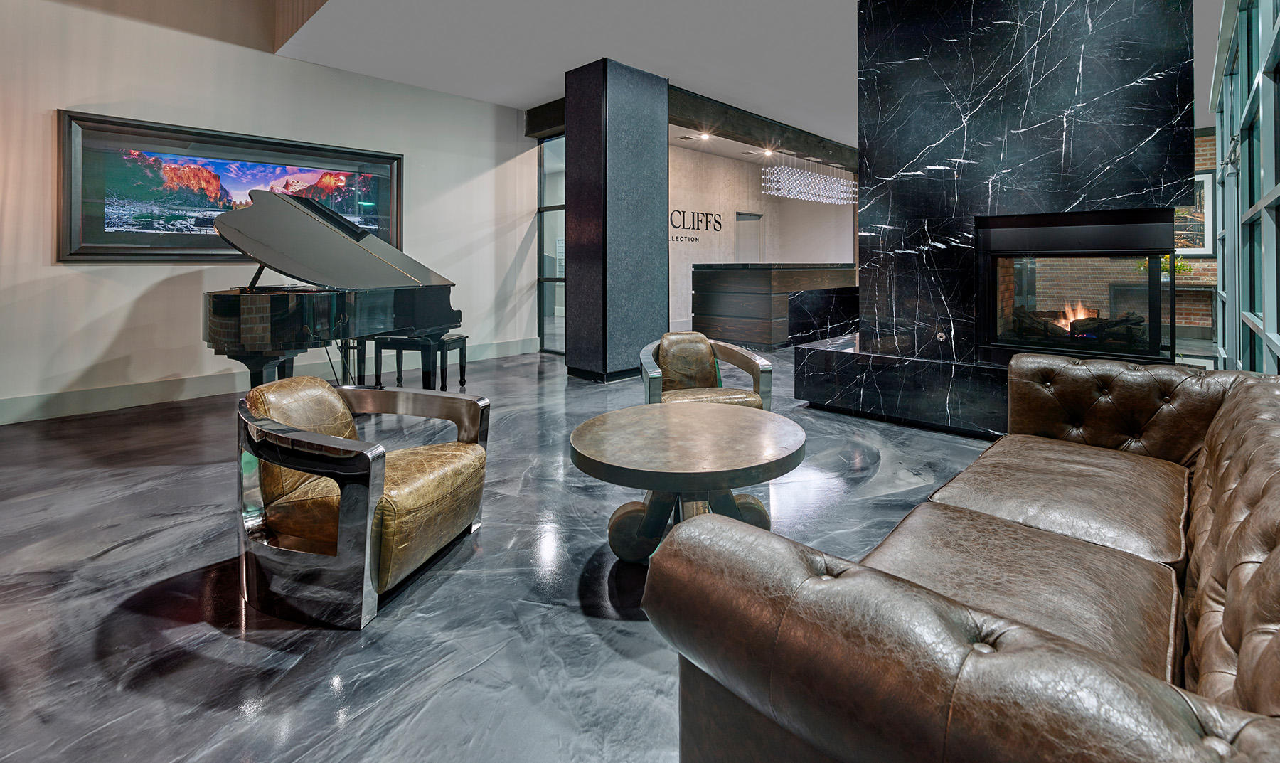 Interior design of The CLIFFS project