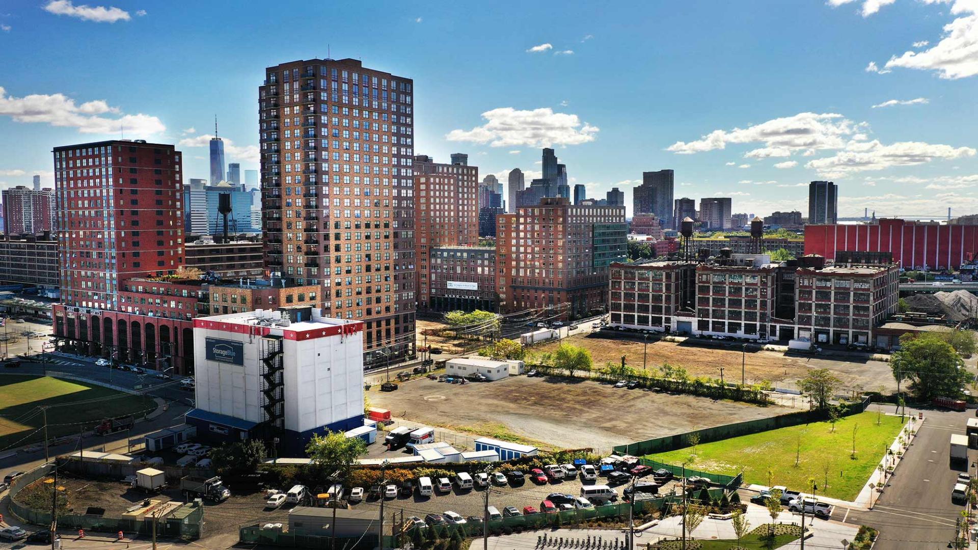 Site of Future Coles Park across Soho Club Lofts - Jersey City