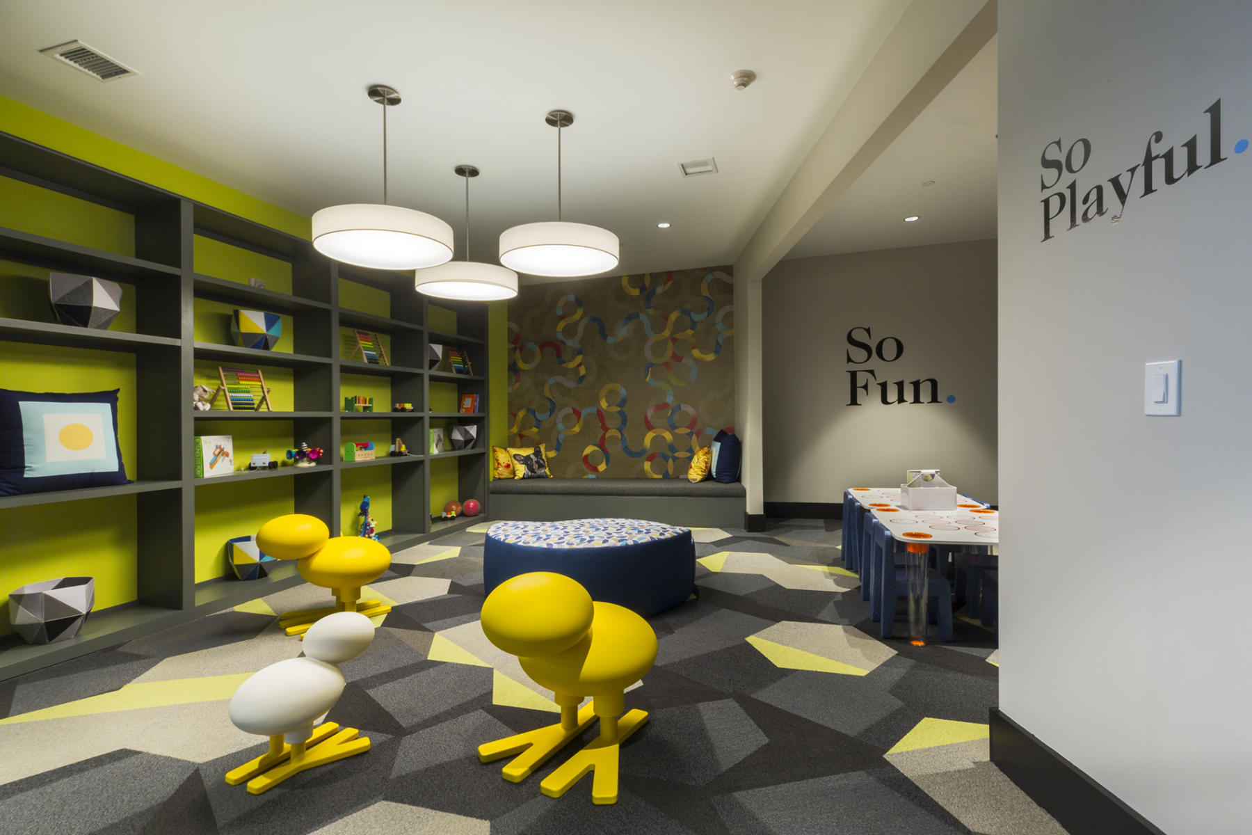 Interior design of the Soho Lofts project