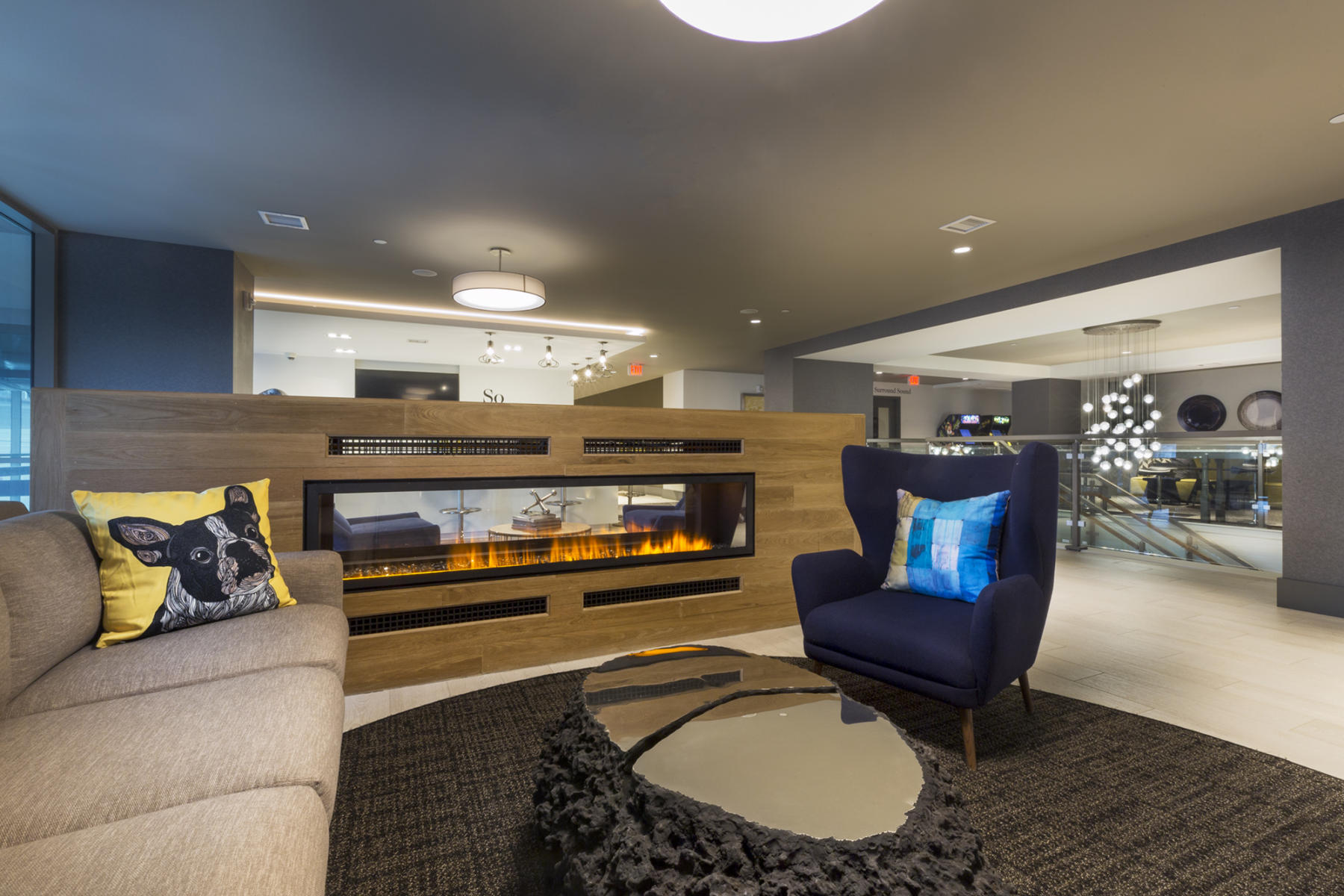Interior design of the Soho Lofts project