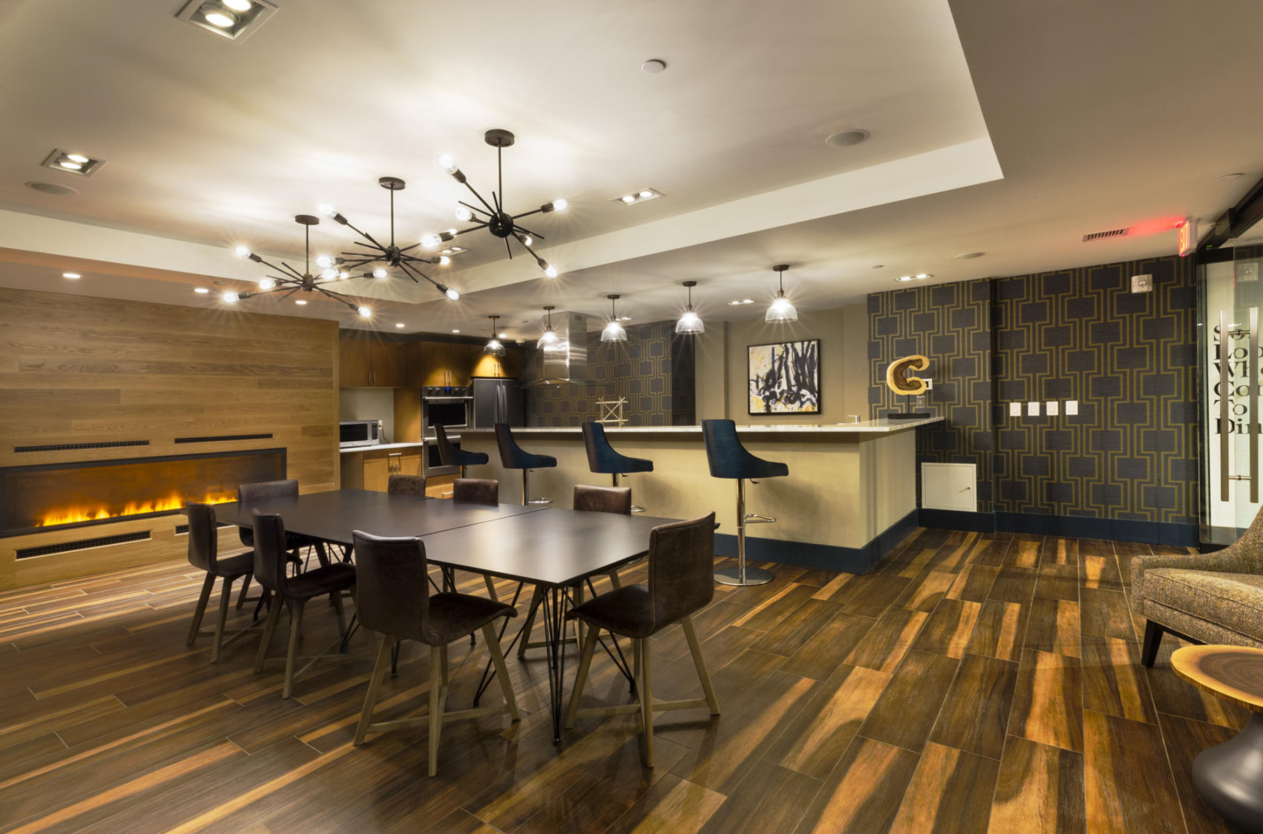 Interior design of the Soho Lofts project