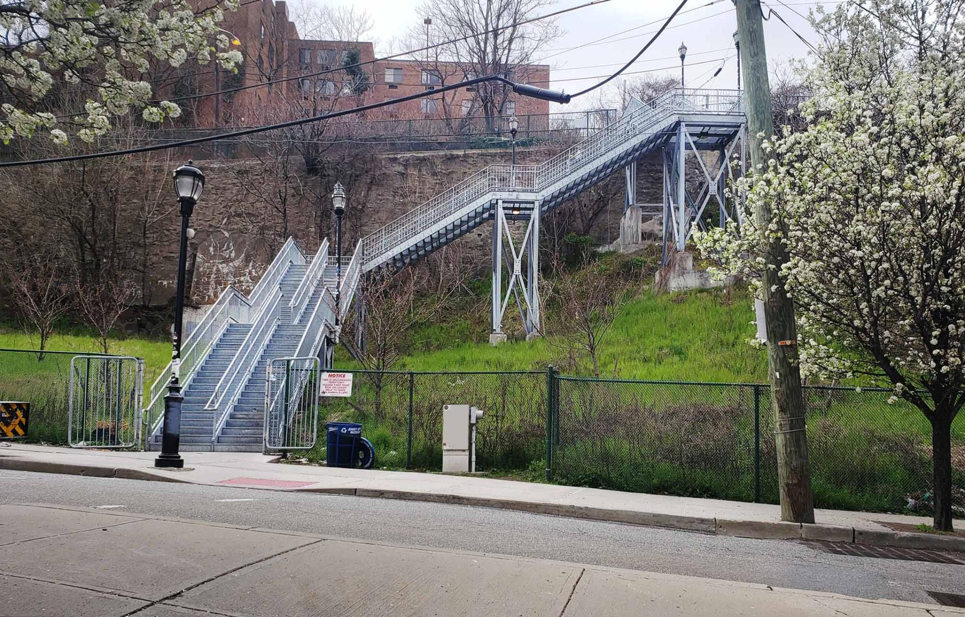 Staircase adjacent to THE CLIFFS