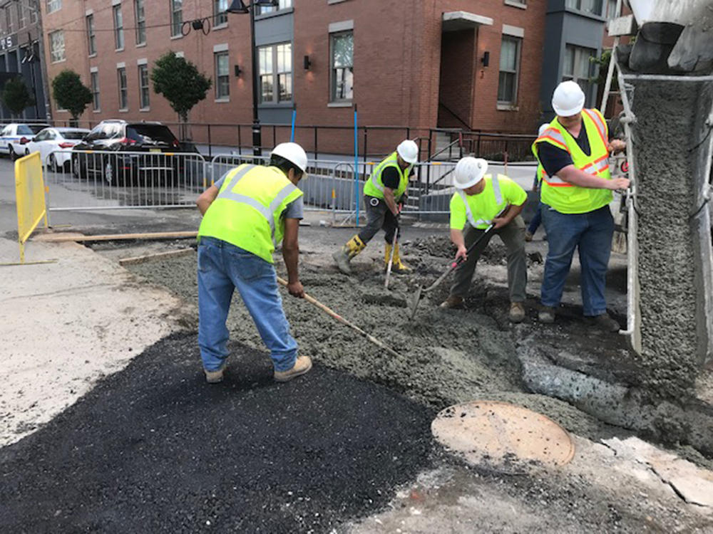 Concrete Encasement of Shallow Storm Sewer