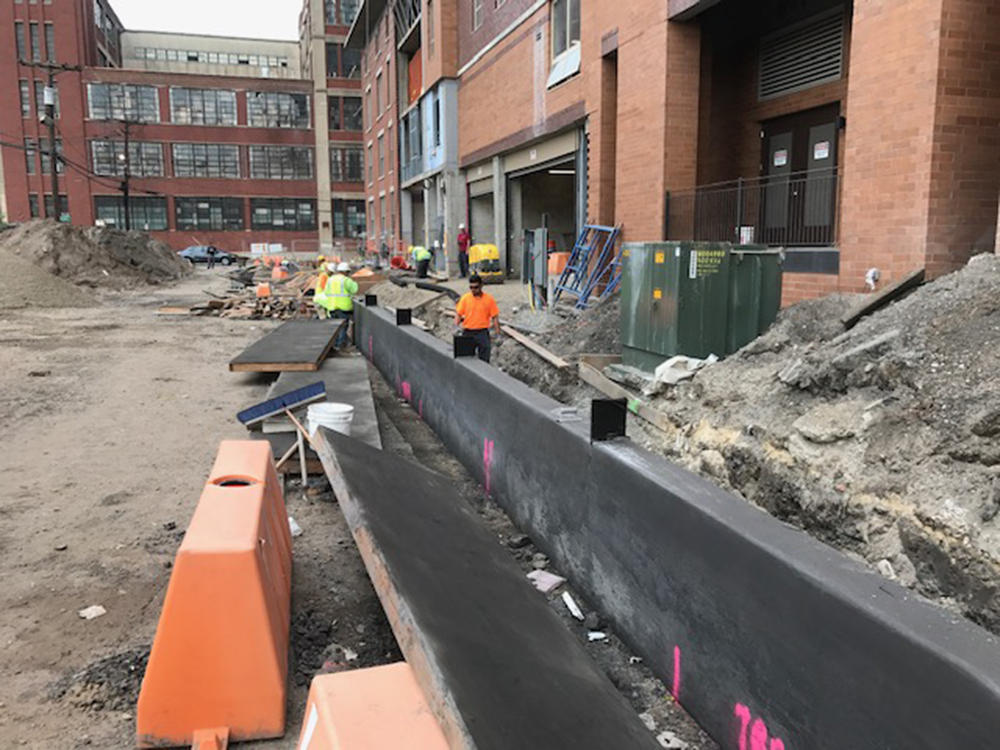 Inspecting High Curb Construction