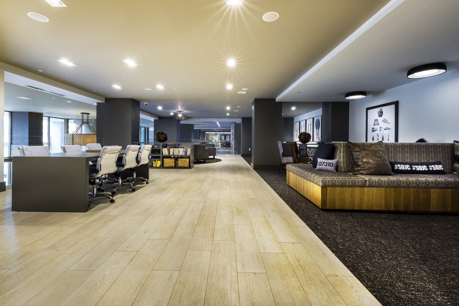 Interior design of the Soho Lofts project