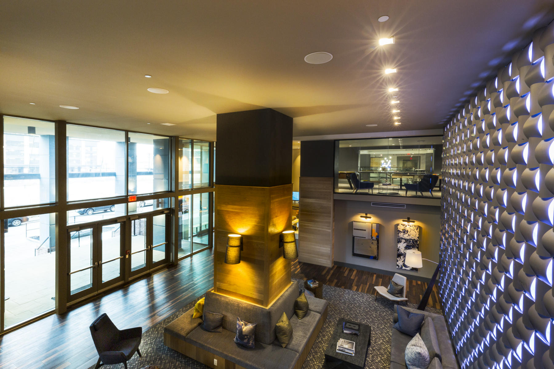 Interior design of the Soho Lofts project