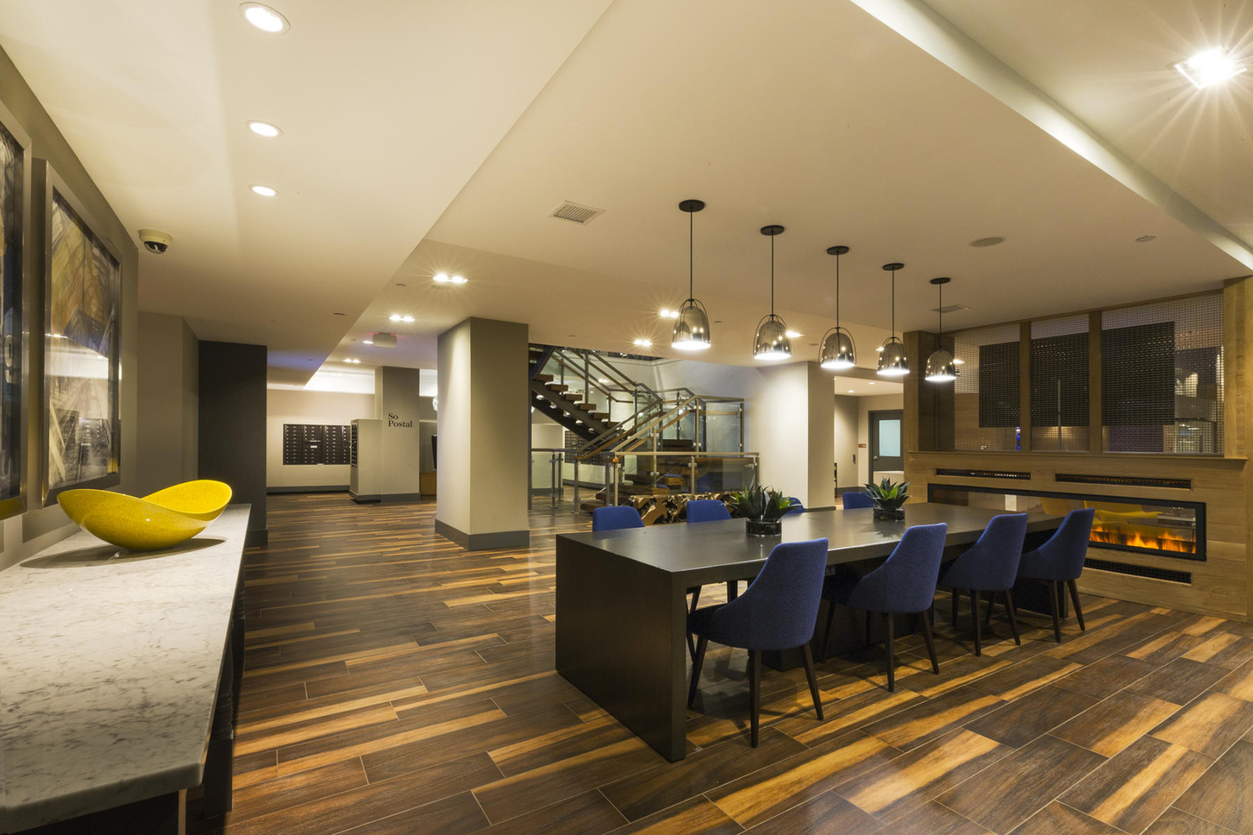 Interior design of the Soho Lofts project