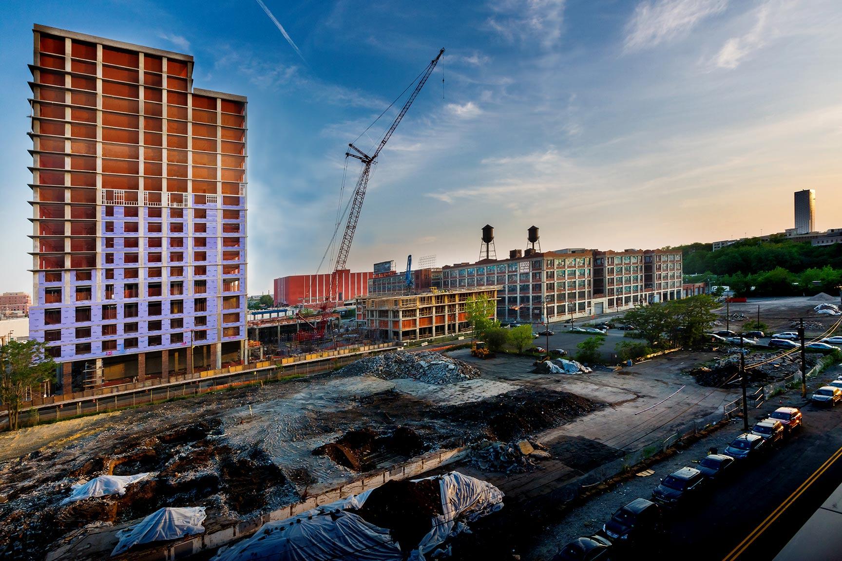 Soho Lofts during construction