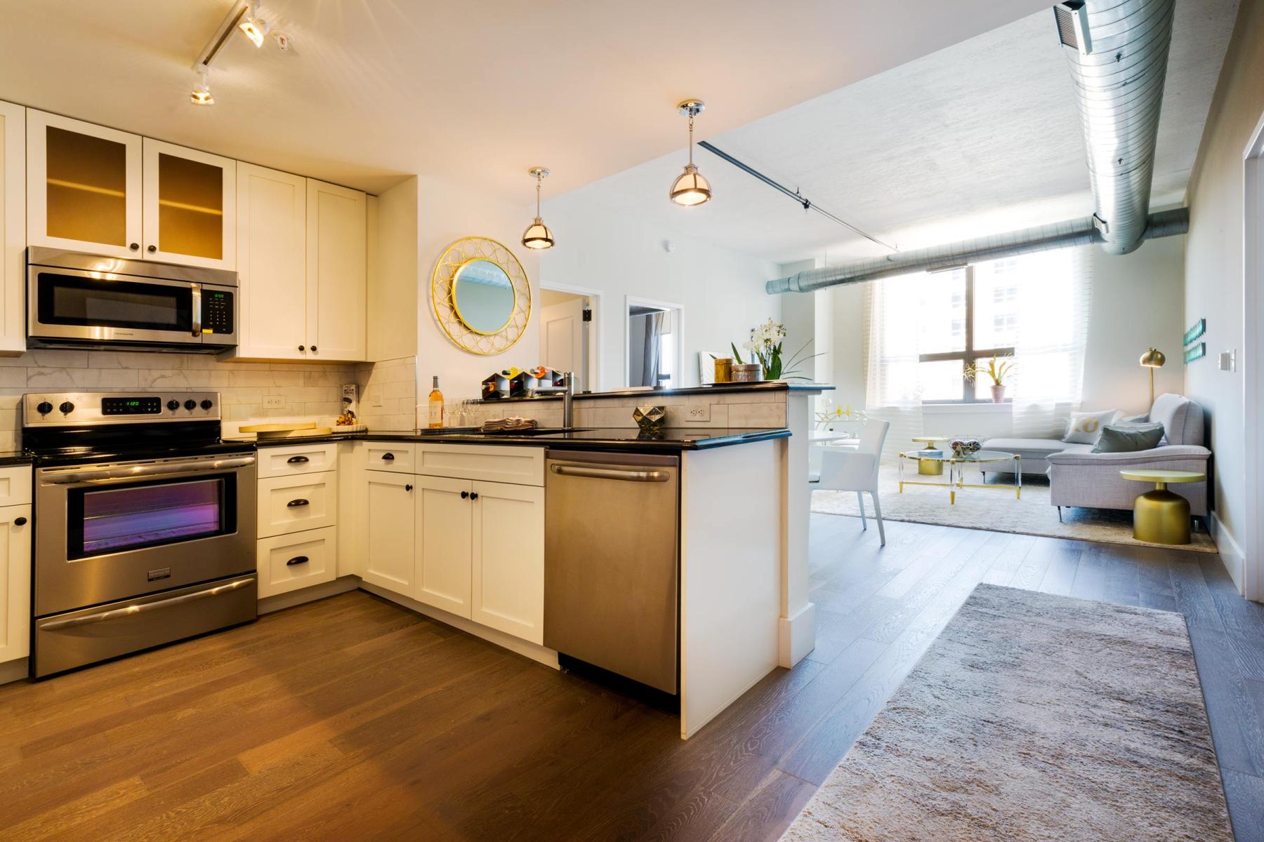 Interior design of the Soho Lofts project