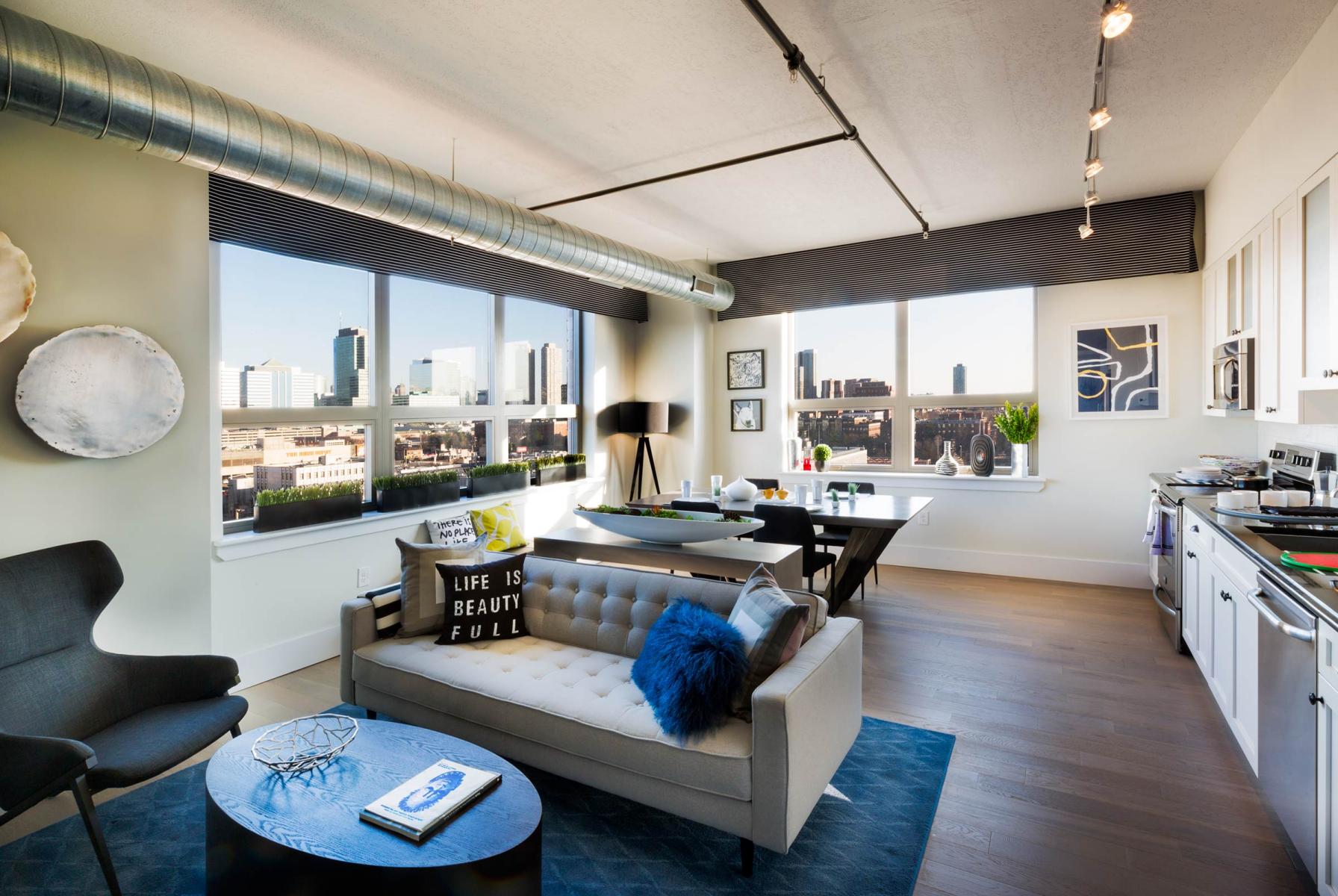 Interior design of the Soho Lofts project